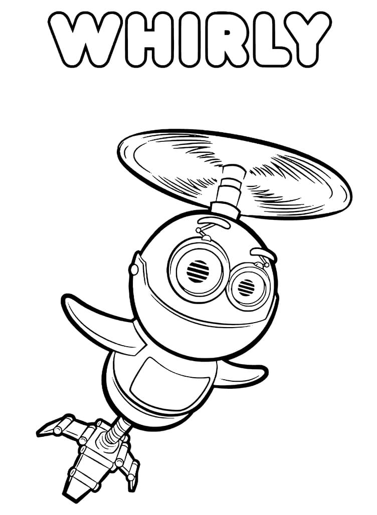 Rusty Rivets Whirly coloring page