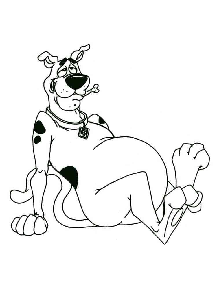 Scooby Doo 5 coloring page
