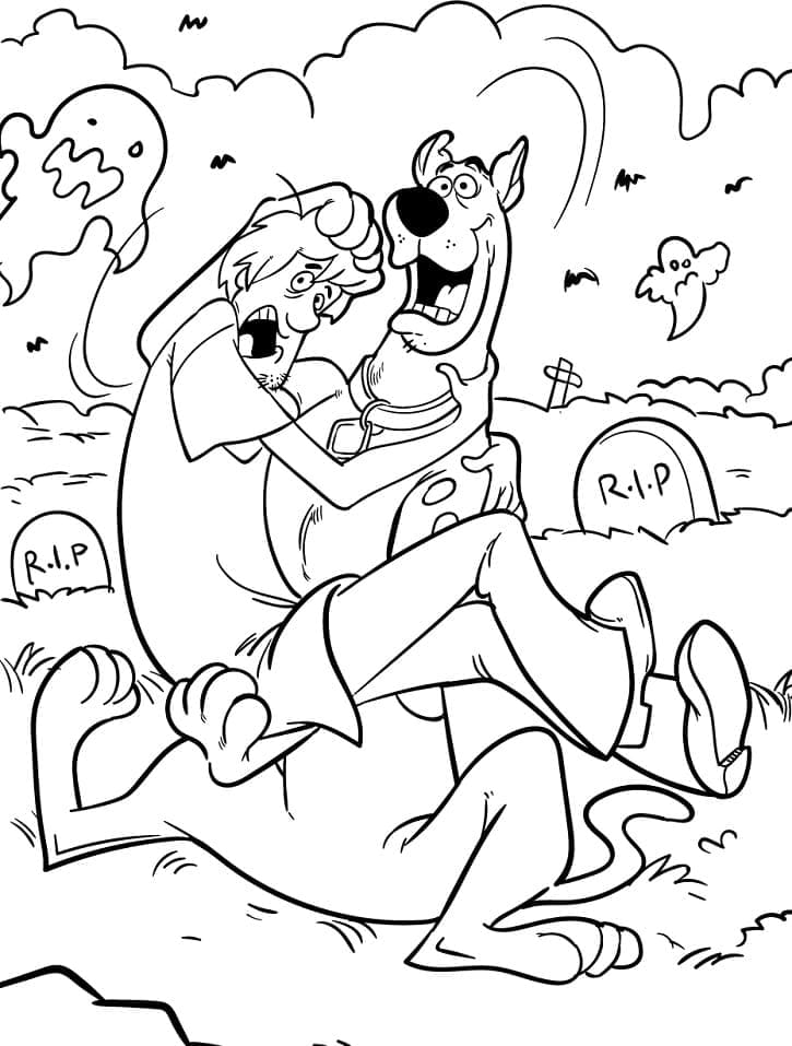 Scooby Doo avec Sammy Rogers coloring page