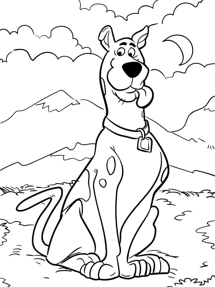 Scooby Doo Drôle coloring page