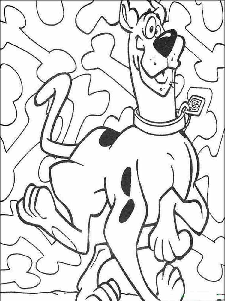 Scooby Doo est Idiot coloring page
