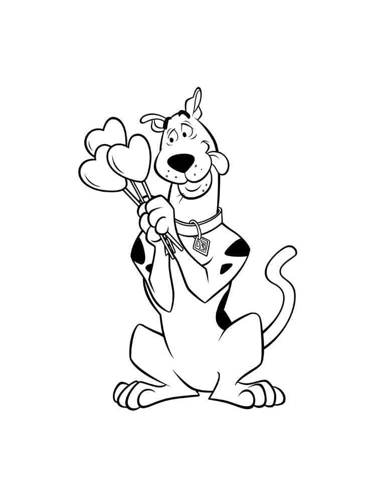 Scooby Doo et Bonbons coloring page