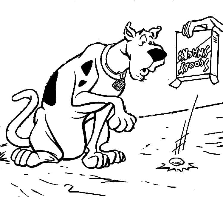 Scooby Doo et Collation coloring page