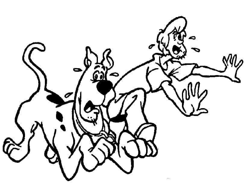 Scooby Doo et Sammy coloring page
