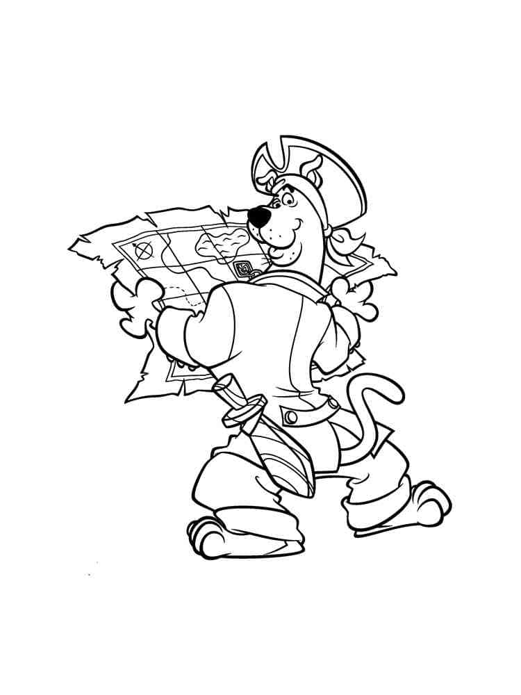 Coloriage Scooby-Doo Pirate