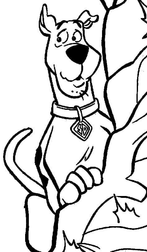 Coloriage Scooby Doo Sournois