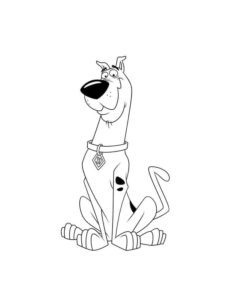 Scooby Doo très Mignon coloring page
