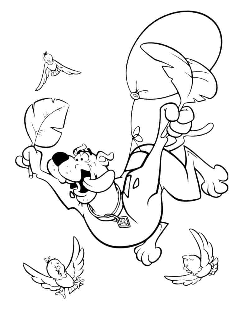 Scooby Doo Volant coloring page