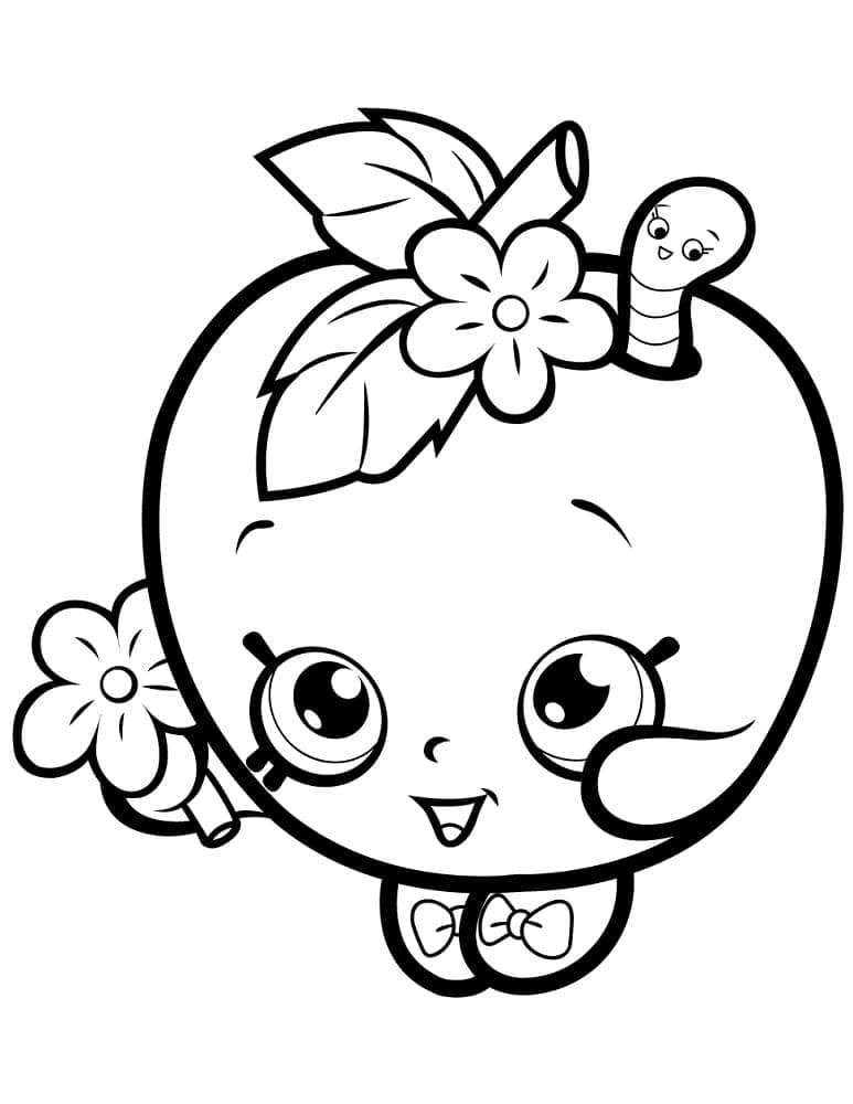 Shopkins Saison 1 Apple Blossom coloring page