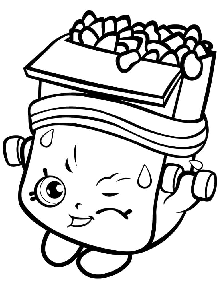 Shopkins Saison 1 Breaky Crunch coloring page