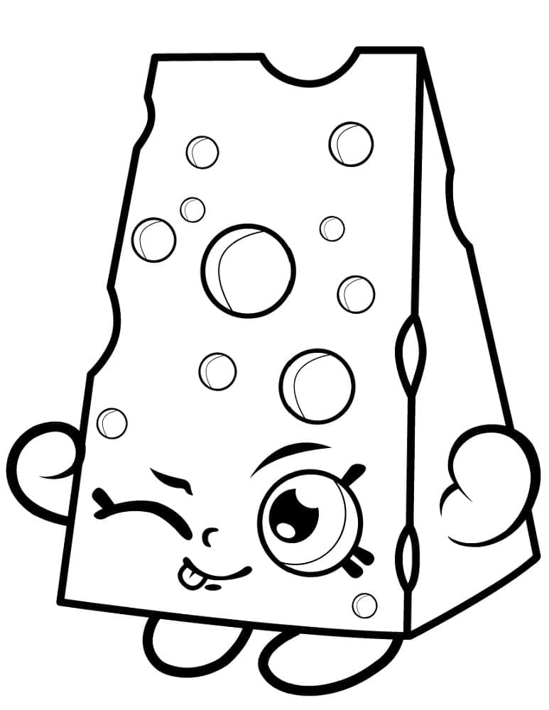 Shopkins Saison 1 Chee Zee coloring page