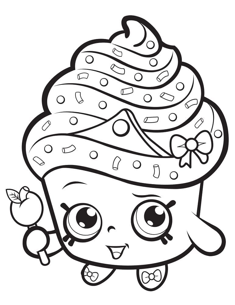 Shopkins Saison 1 Cupcake Queen coloring page