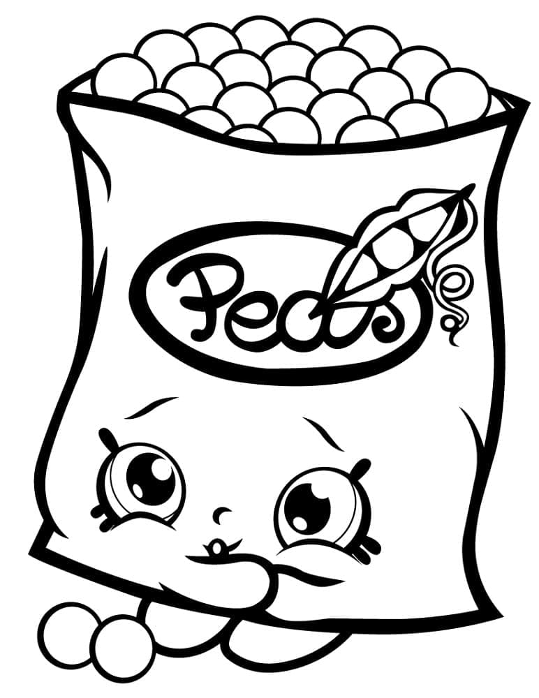 Shopkins Saison 1 Freezy Peazy coloring page