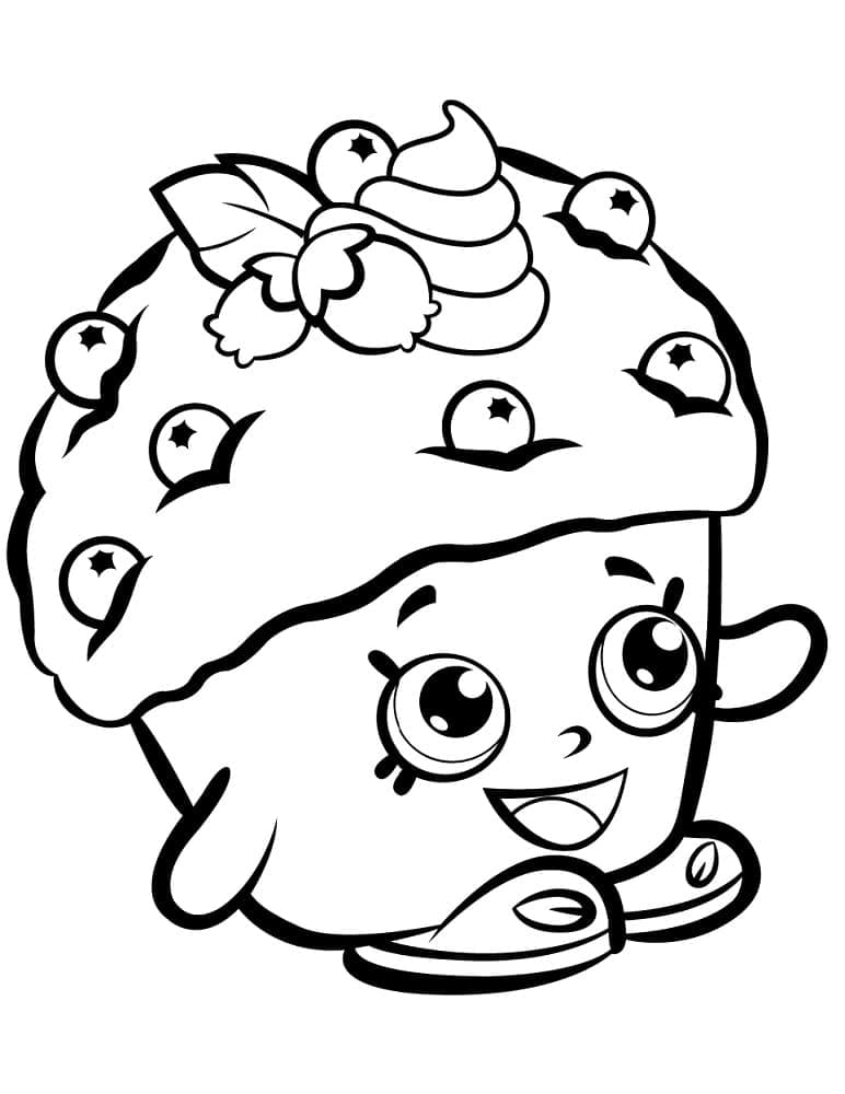 Shopkins Saison 1 Mini Muffin coloring page