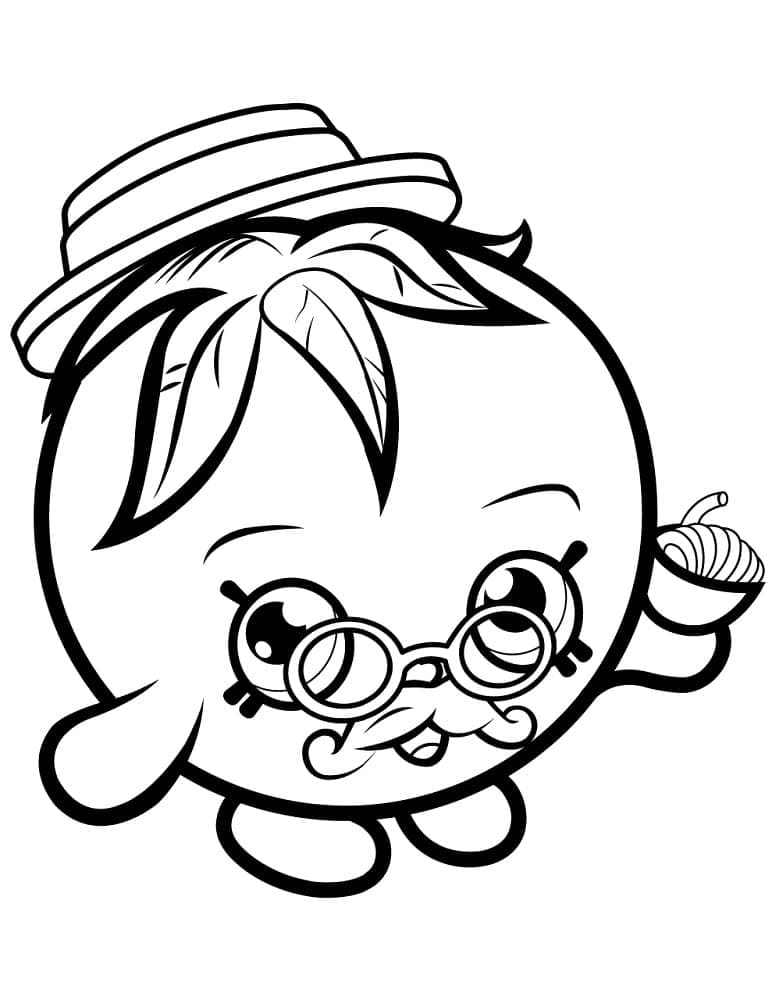 Shopkins Saison 1 Papa Tomato coloring page