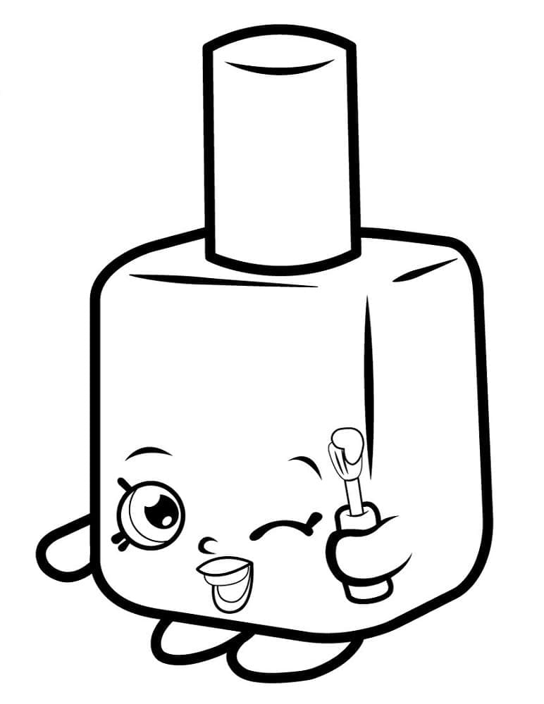 Shopkins Saison 1 Polly Polish coloring page