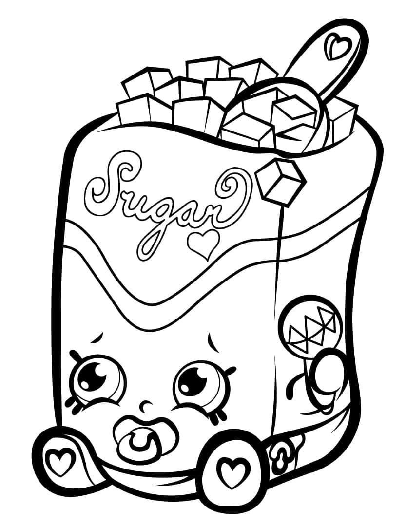 Shopkins Saison 1 Sugar Lump coloring page