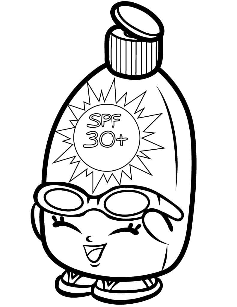 Shopkins Saison 1 Sunny Screen coloring page