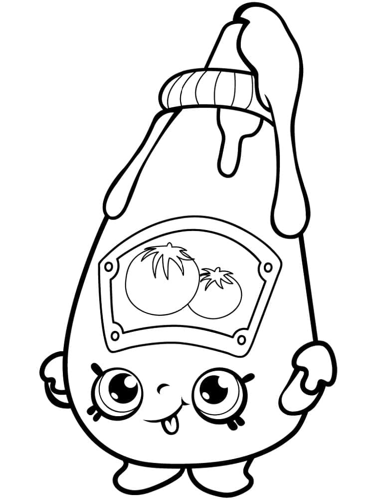 Shopkins Saison 1 Tommy Ketchup coloring page