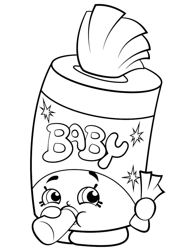 Shopkins Saison 2 Baby Swipes coloring page