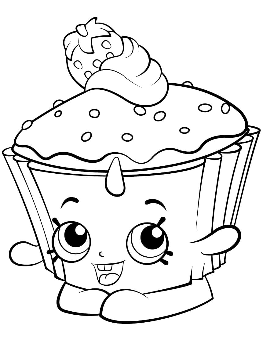 Shopkins Saison 2 Cupcake Chic coloring page
