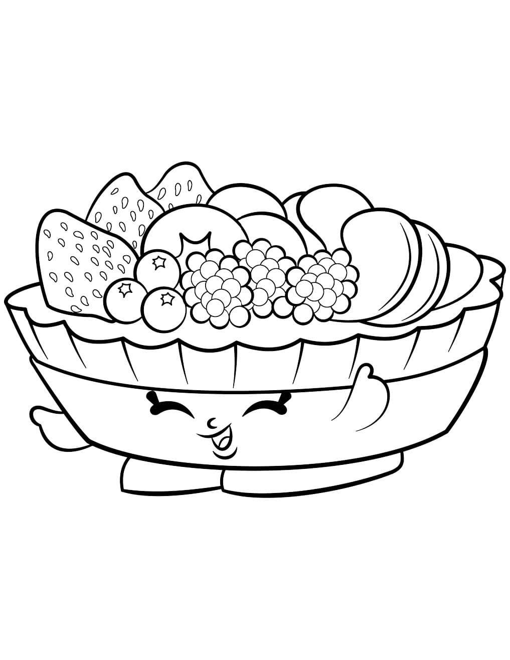 Shopkins Saison 2 Fifi Fruit Tart coloring page