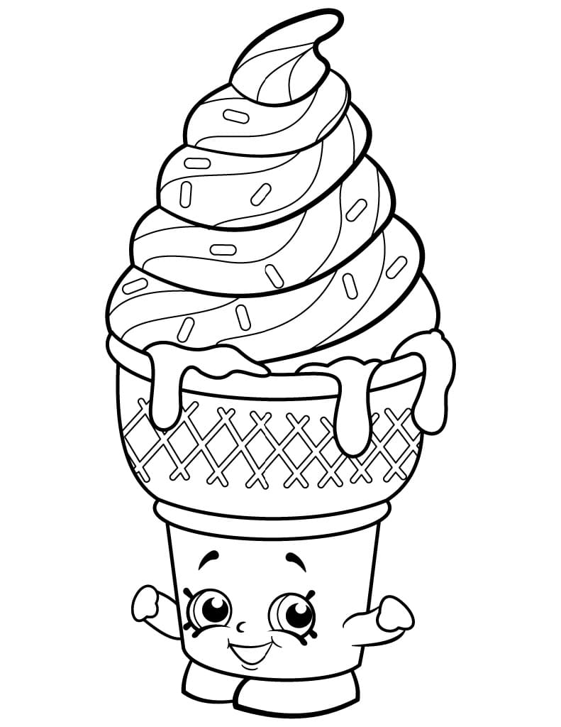 Shopkins Saison 2 Ice Cream Dream coloring page