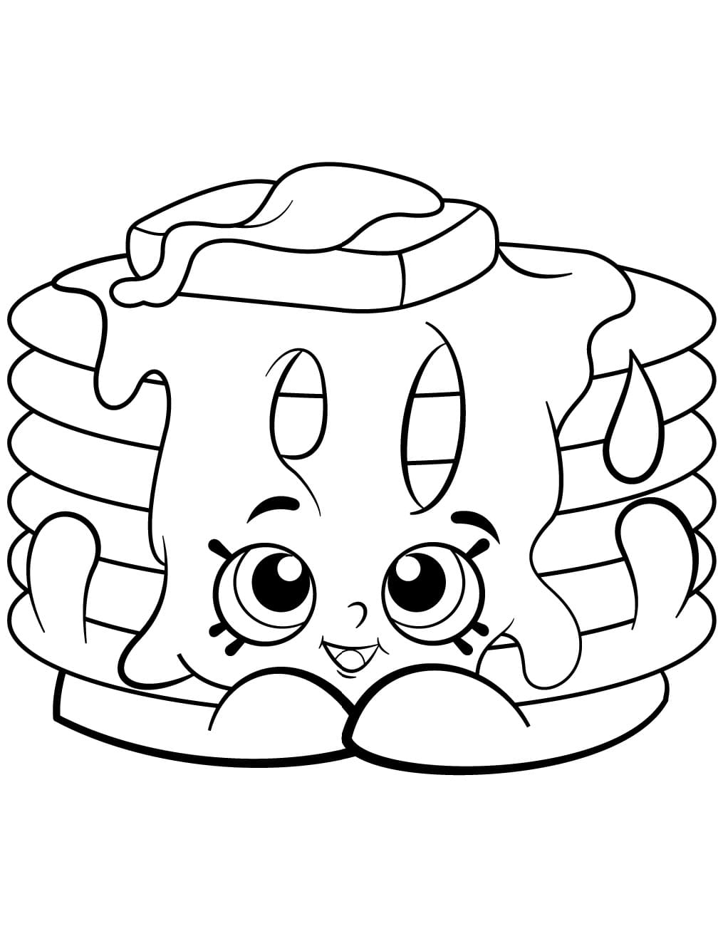 Shopkins Saison 2 Pamela Pancake coloring page