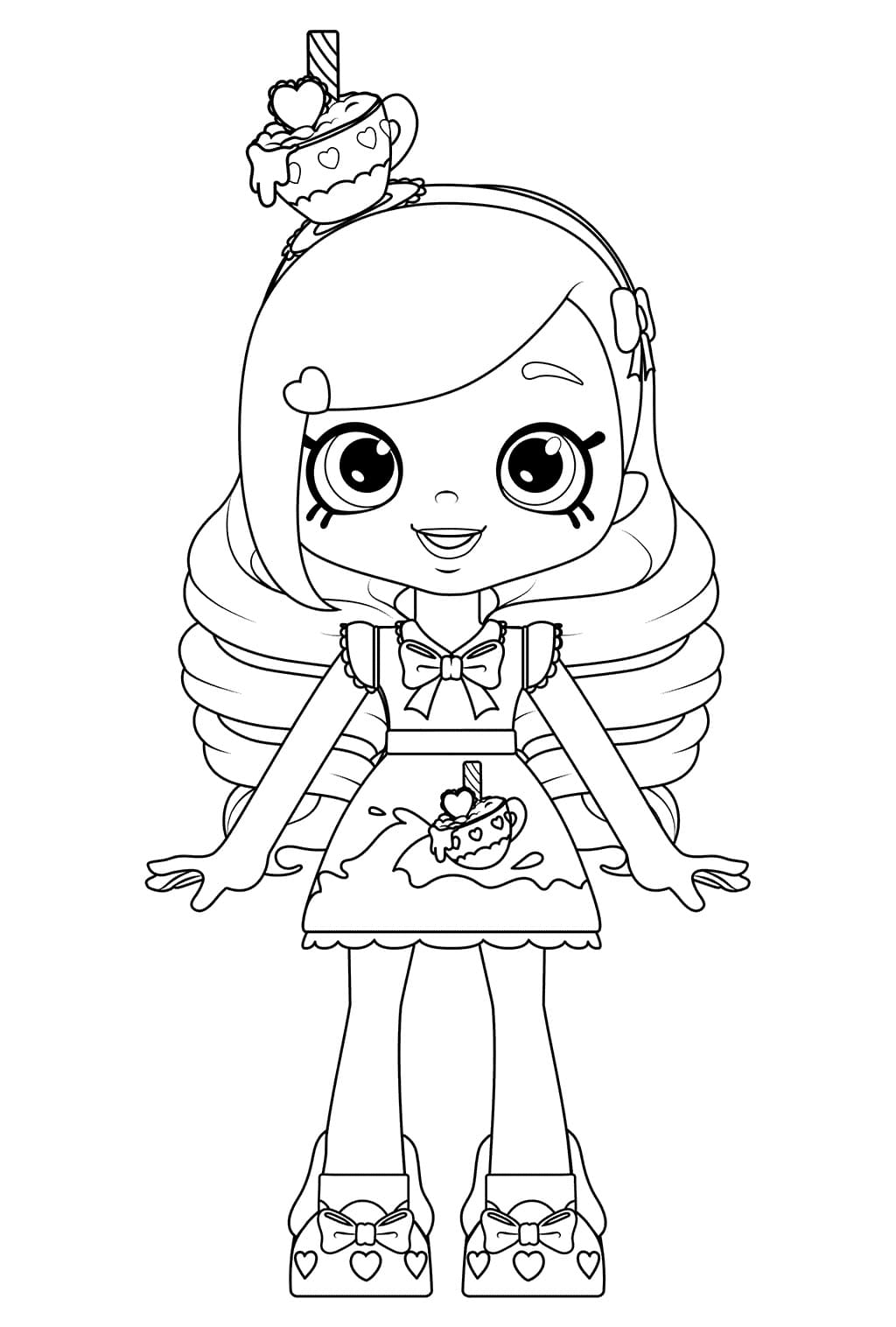 Shopkins Shoppies Doll Kirstea coloring page