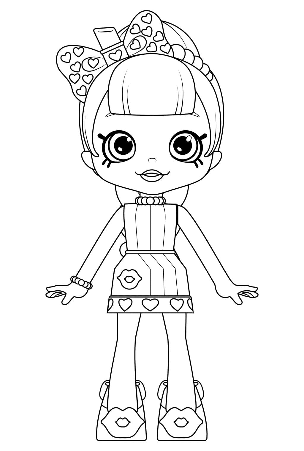 Coloriage Shopkins Shoppies Doll Lippy Lulu