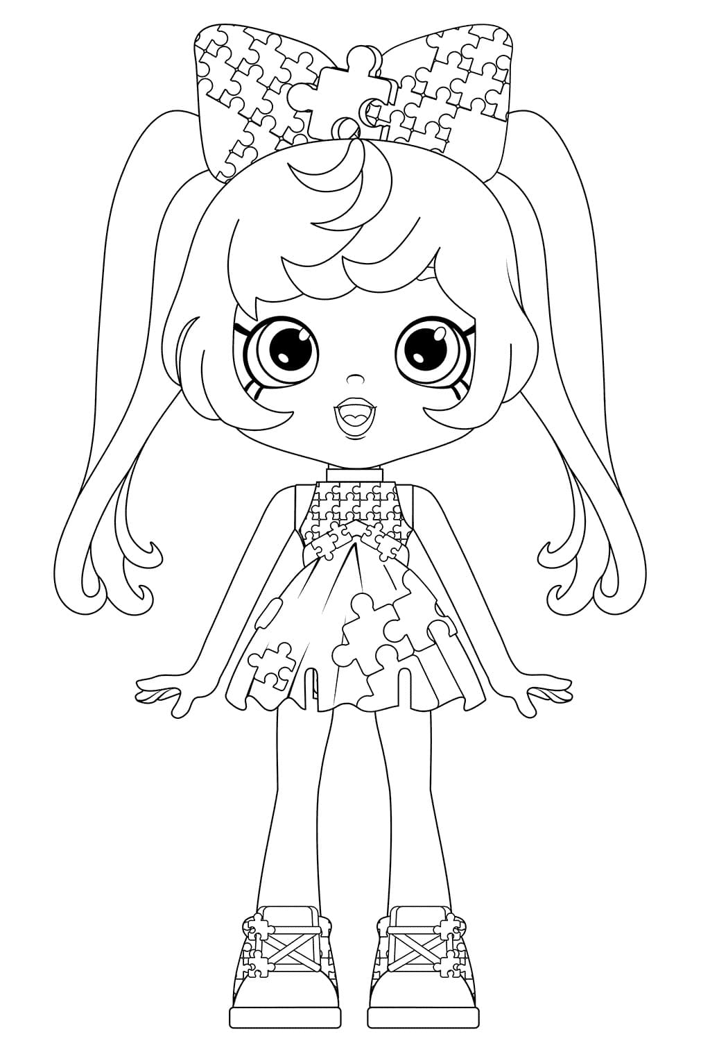 Shopkins Shoppies Doll Pia Puzzle coloring page