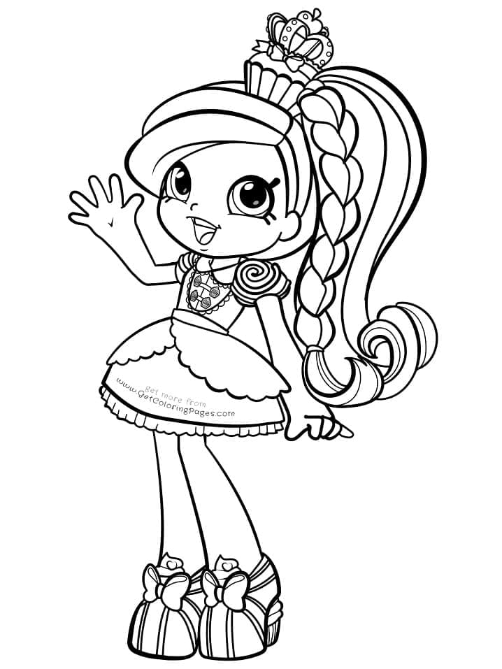Shoppies Doll Jessicake coloring page