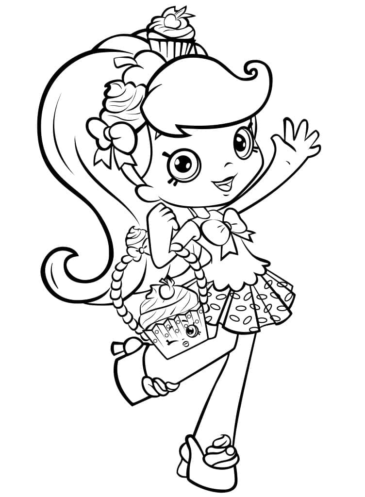 Coloriage Shoppies Doll