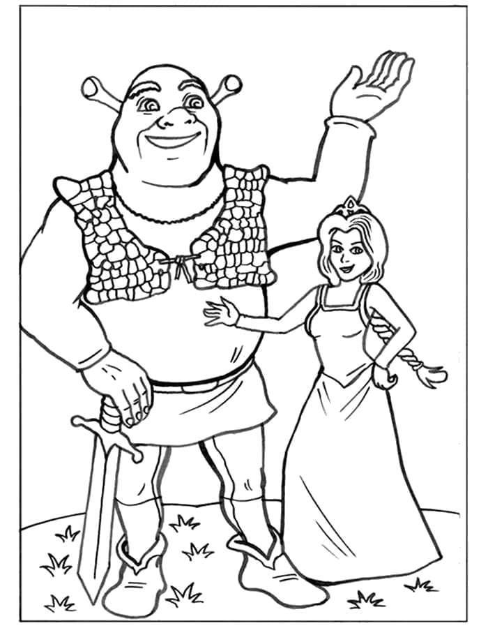 Shrek 13 coloring page