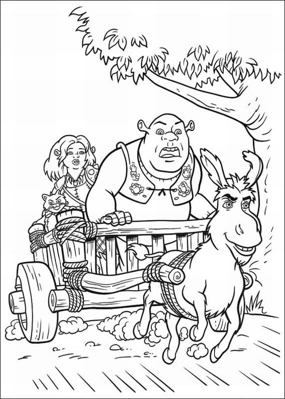 Shrek 6 coloring page