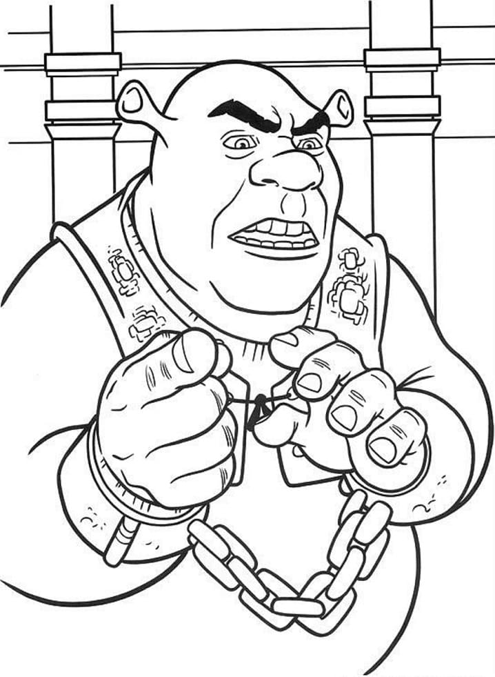 Shrek Imprimable coloring page