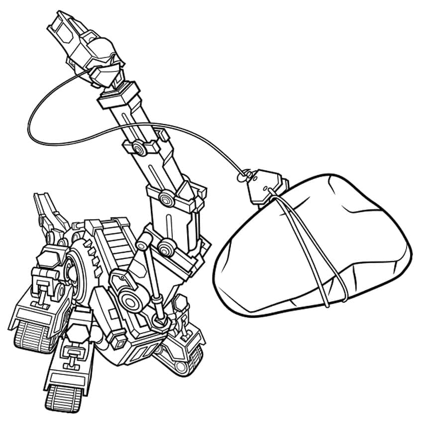 Coloriage Skya Dinotrux