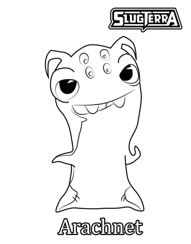 Slugterra Arachnet coloring page