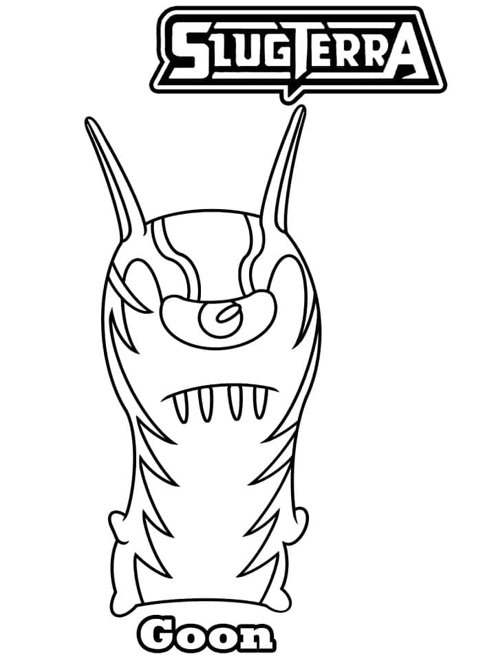 Slugterra Goon coloring page