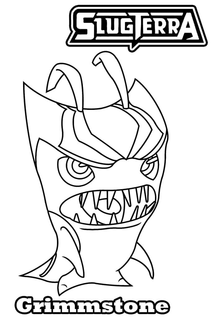 Coloriage Slugterra Grimmstoner