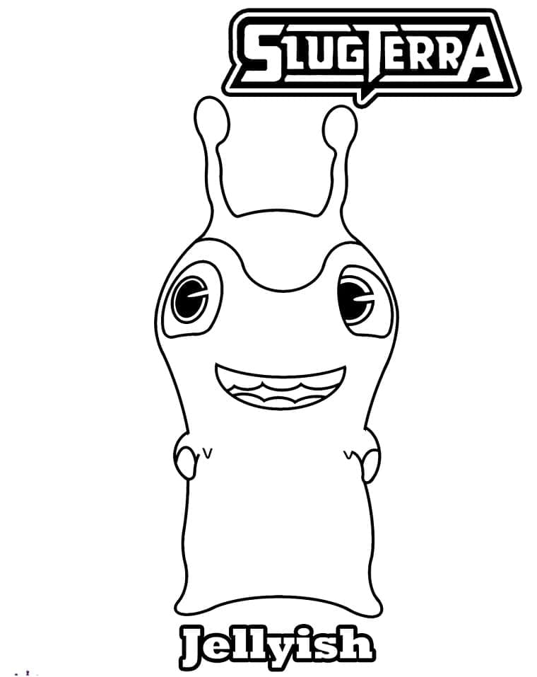 Slugterra Jellyis coloring page
