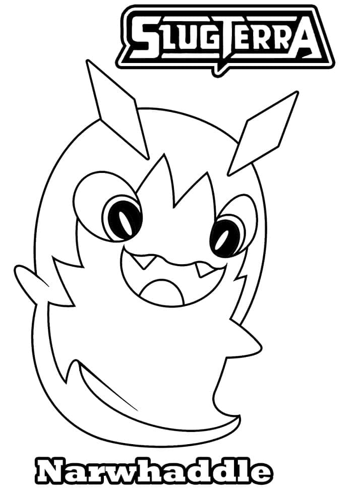 Slugterra Narwhaddle coloring page