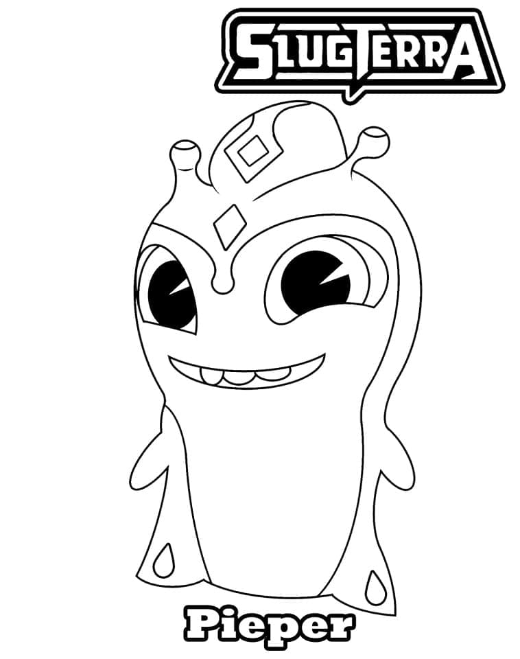 Slugterra Pieper coloring page