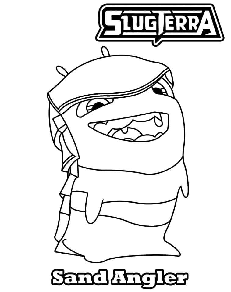 Slugterra Sand Angler coloring page