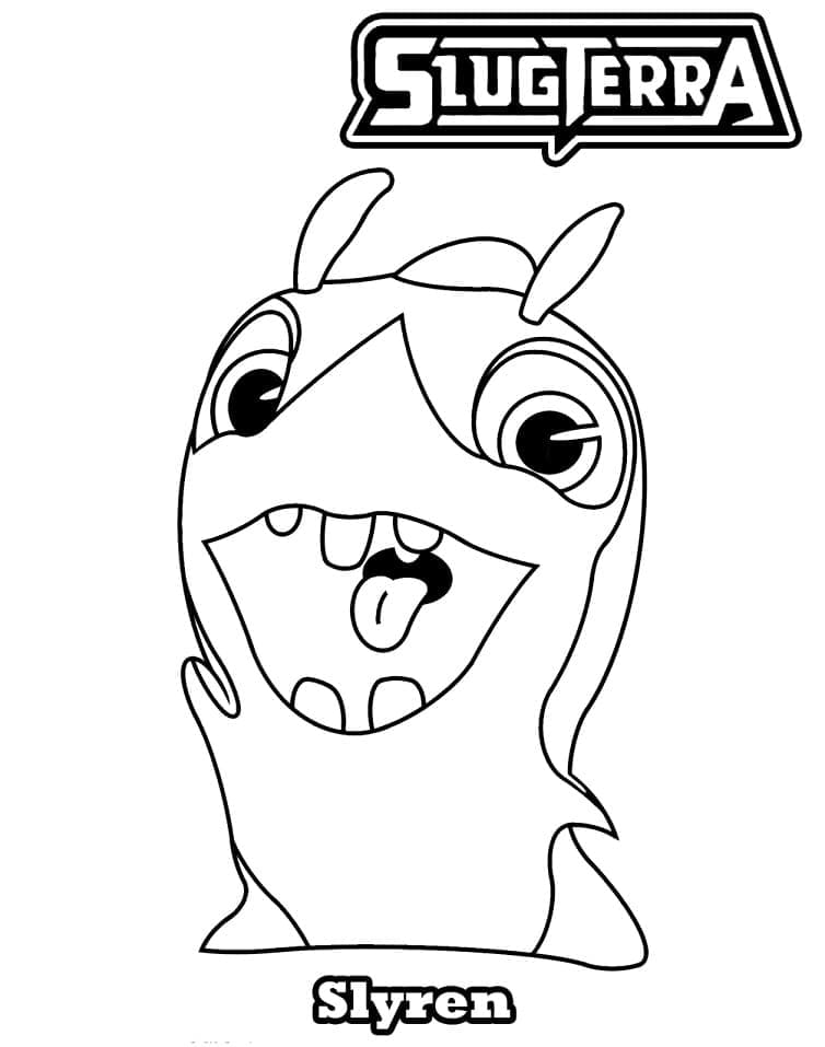 Slugterra Slyren coloring page