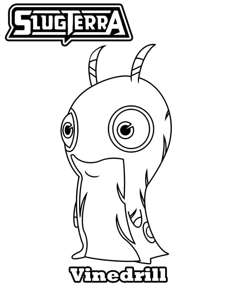 Slugterra Vinedrill coloring page