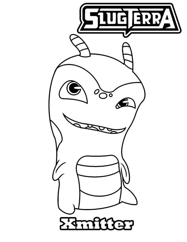 Slugterra Xmitter coloring page