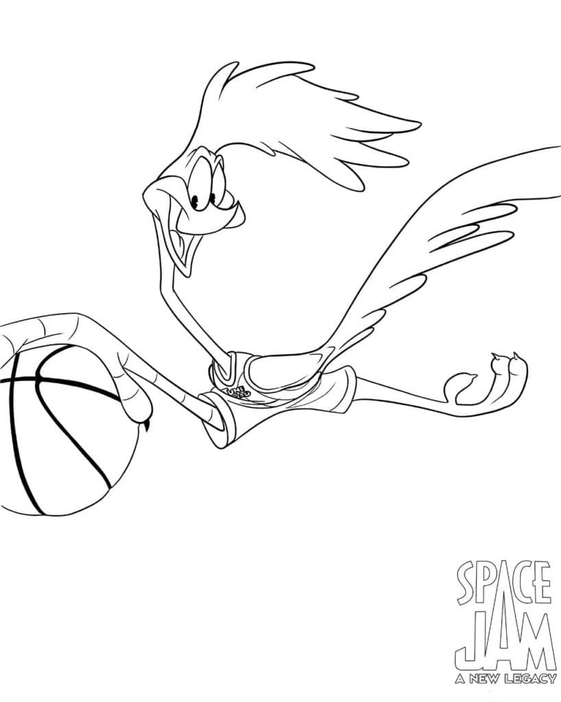 Space Jam 2 Bip Bip coloring page