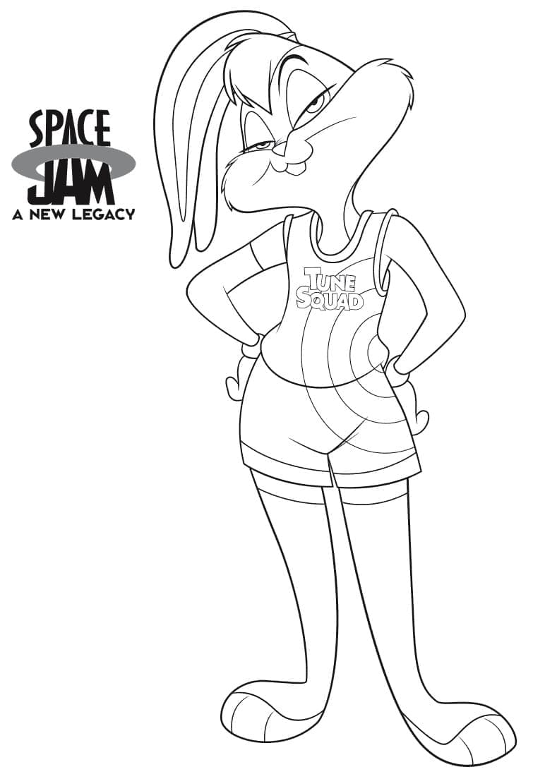 Coloriage Space Jam 2 Lola Bunny