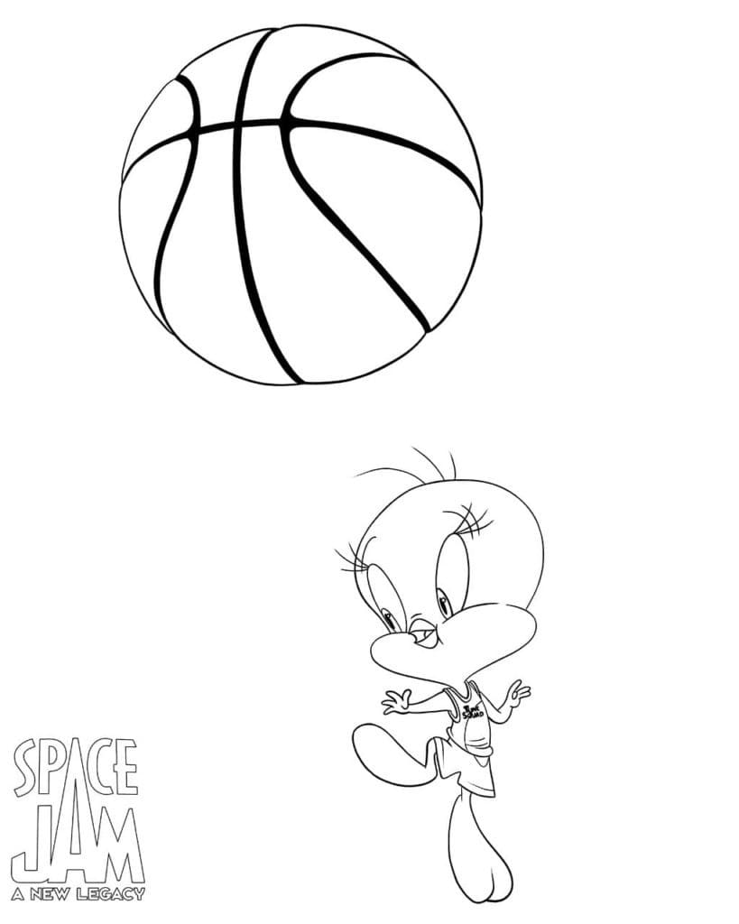 Space Jam 2 Titi coloring page